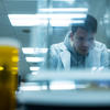 Working in lab